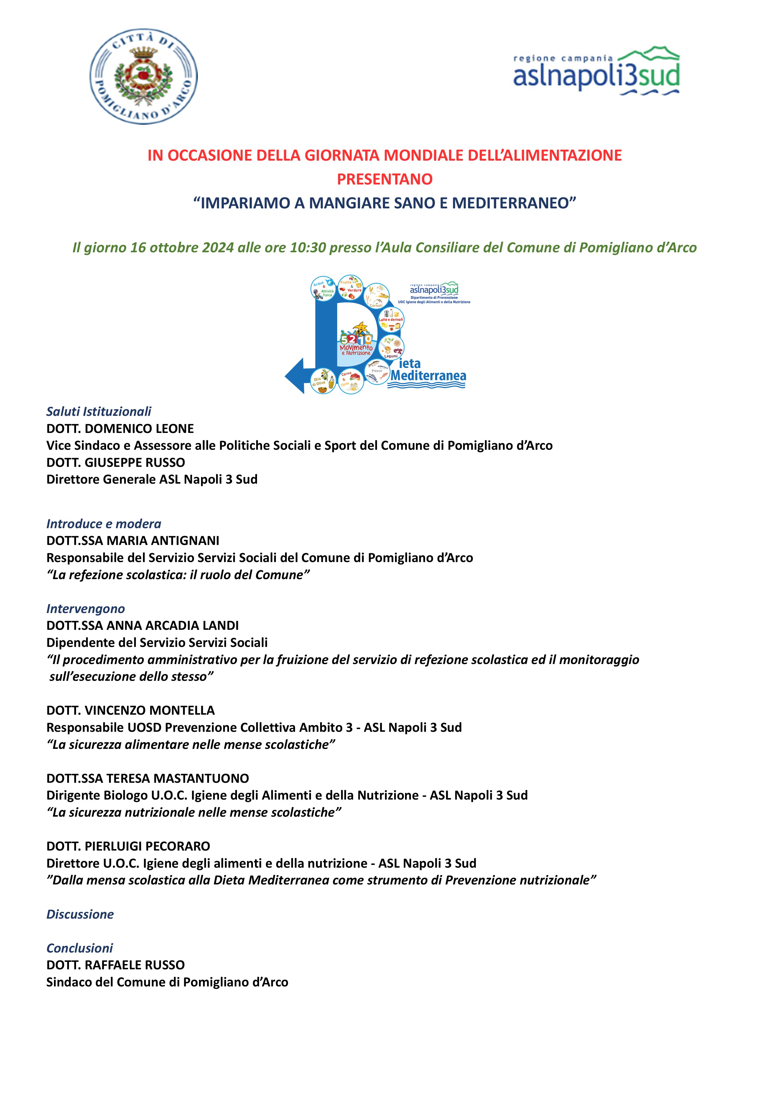 IMPARIAMO A MANGIARE SANO E MEDITERRANEO 