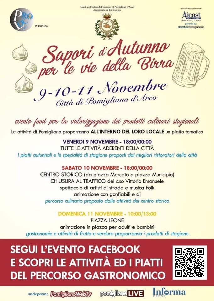 sapori d'autunno per le vie dell'autunno