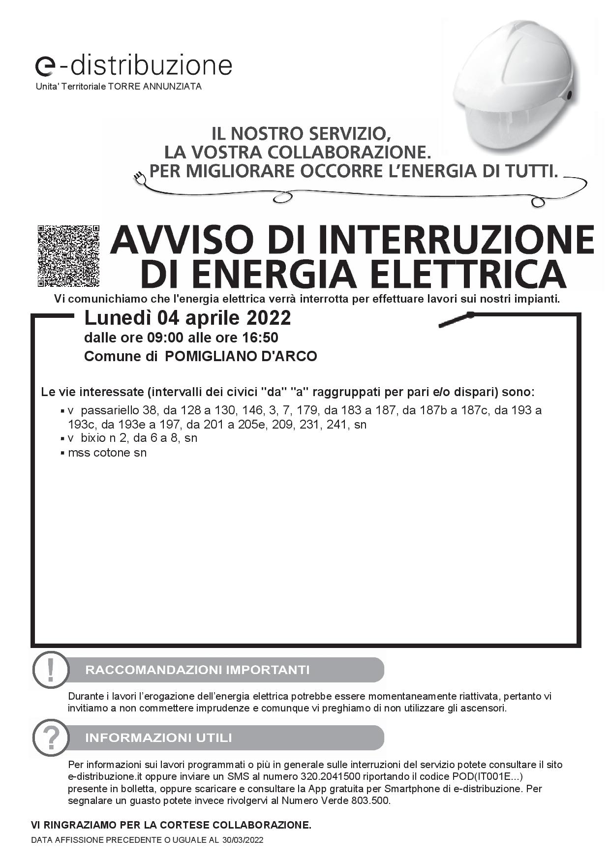 Avviso ENEL 04.04.2022